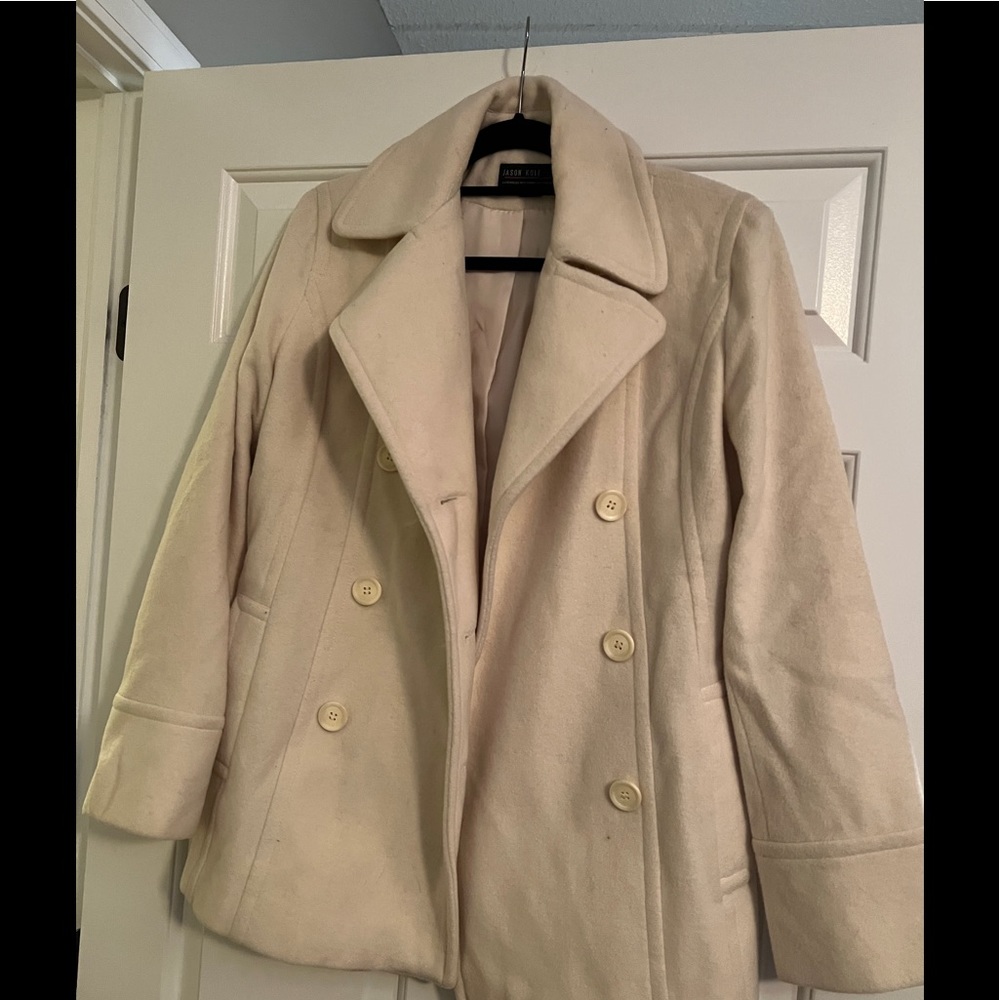 Ivory Jason Cole dress coat size small
